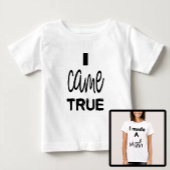 T-shirt Pour Bébé Je suis devenu vrai mère et fils fille