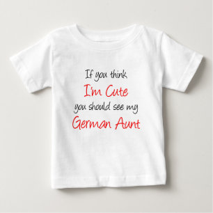 T-shirt Pour Bébé Je suis jolie tante allemande