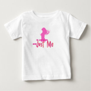 T-shirt Pour Bébé je suis juste une fille