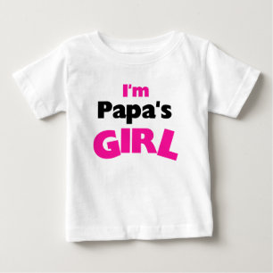 T-shirt Pour Bébé Je suis la fille à Papa