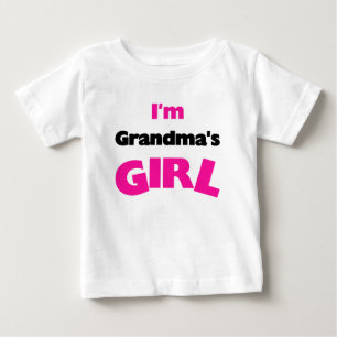 T-shirt Pour Bébé Je suis la fille de grand-mère
