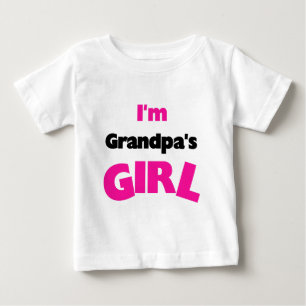 T-shirt Pour Bébé Je suis la fille de grand-père