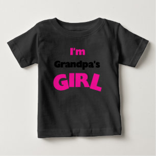 T-shirt Pour Bébé Je suis la fille de grand-père