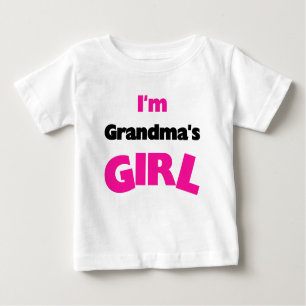 T-shirt Pour Bébé Je suis la fille de la grand-maman