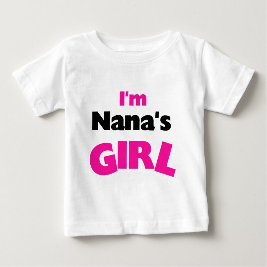 T-shirt Pour Bébé Je suis la fille de Nana (Devant)