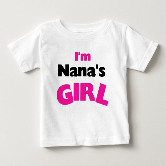 T-shirt Pour Bébé Je suis la fille de Nana (Devant)