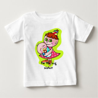 T-shirt Pour Bébé Je suis la grande soeur !