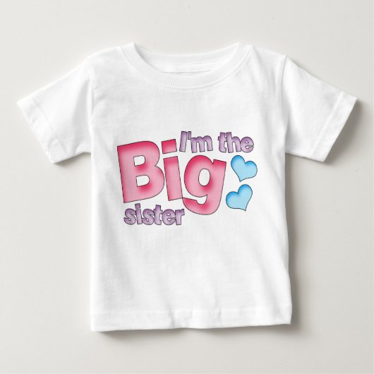 T-shirt Pour Bébé Je suis la grande soeur (Devant)