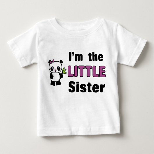 T-shirt Pour Bébé Je suis la petite soeur (Devant)