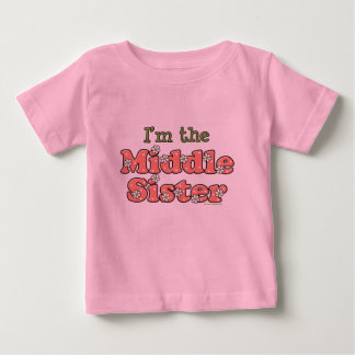 T-shirt Pour Bébé Je suis La Soeur du Milieu T
