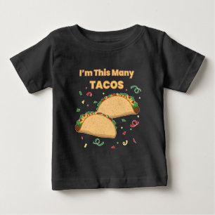 T-shirt Pour Bébé Je suis le 2e anniversaire de cet enfant de Tacos
