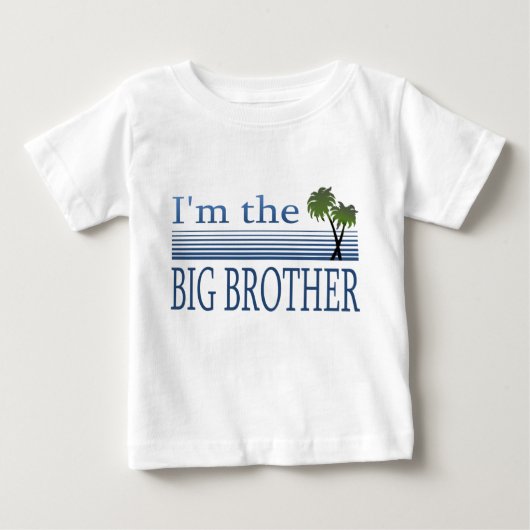T-shirt Pour Bébé Je suis le Big Brother (Devant)