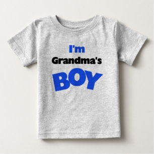 T-shirt Pour Bébé Je suis le garçon de grand-mère