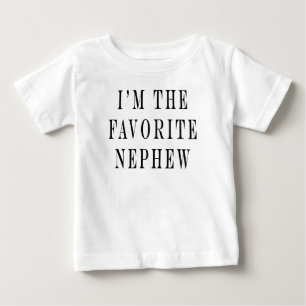 T-shirt Pour Bébé Je suis le neveu préféré, le neveu drôle, je suis