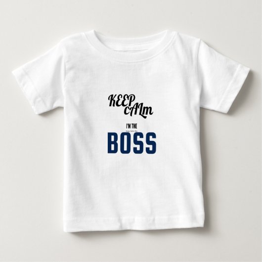 T-shirt Pour Bébé Je suis le patron (Devant)