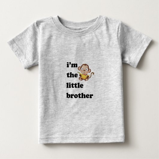 T-shirt Pour Bébé je suis le petit frère (Devant)