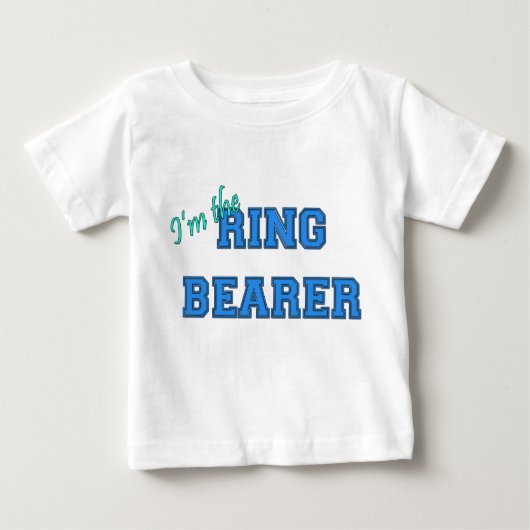 T-shirt Pour Bébé Je suis le porte-anneau (Devant)