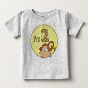 T-shirt Pour Bébé Je suis le singe 2 mignon avec la chemise
