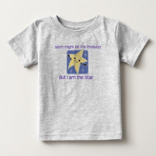 T-shirt Pour Bébé Je Suis Le Star Baby (Devant)
