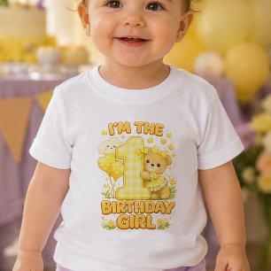 T-shirt Pour Bébé Je suis le T-Shirt Bébé Fille d'Anniversaire   Thè
