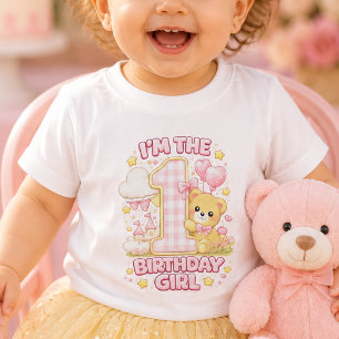 T-shirt Pour Bébé Je suis le T-Shirt Bébé Fille d'Anniversaire   Thè