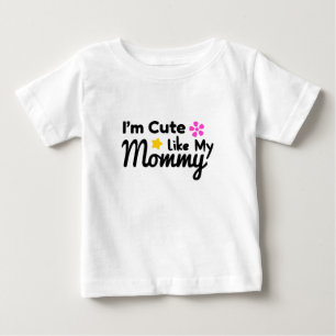 T-shirt Pour Bébé Je suis mignon Tee Ruffled