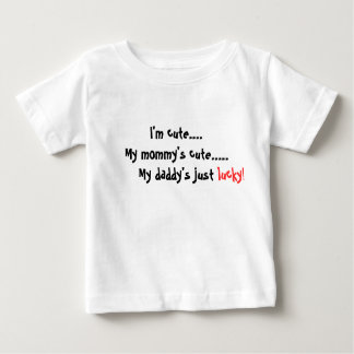 T-shirt Pour Bébé Je suis mignonne...Ma maman est mignonne...