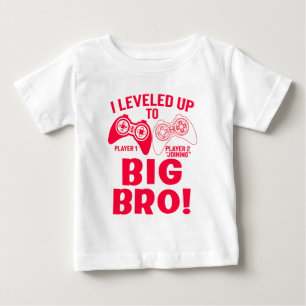 T-SHIRT POUR BÉBÉ "JE SUIS MONTE AU GRAND FRÈRE !