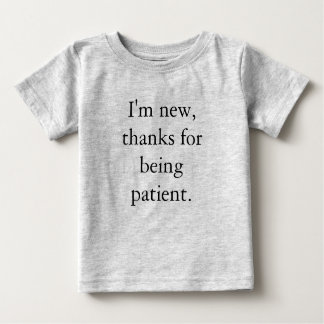 T-shirt Pour Bébé Je suis Nouveau
