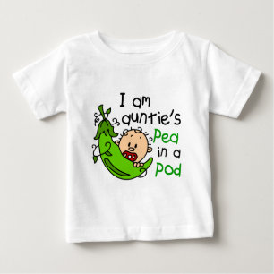 T-shirt Pour Bébé Je suis Pea In A Pod de tante