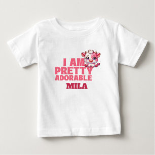 T-shirt Pour Bébé Je Suis Plutôt Adorable Personnalisé