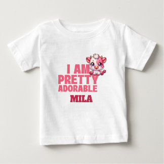 T-shirt Pour Bébé Je Suis Plutôt Adorable Personnalisé