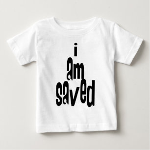 T-shirt Pour Bébé Je suis sauvé chrétien