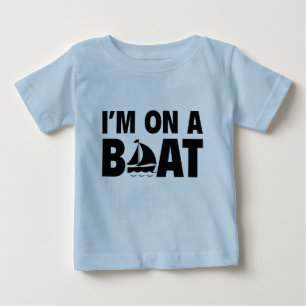 T-shirt Pour Bébé Je suis sur un bateau