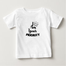 Je suis ta priorité Bébé garçon Roi Bébé fille Rei