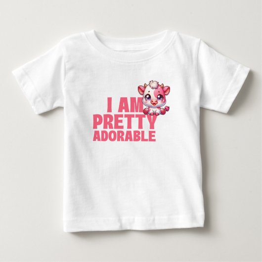 T-shirt Pour Bébé Je Suis Très Adorable (Devant)
