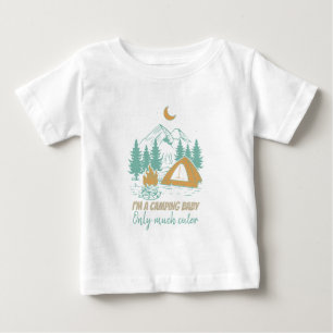 T-shirt Pour Bébé Je suis un Bébé de Camping - Cute Family Matching 