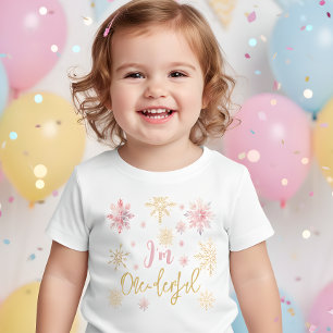 T-shirt Pour Bébé Je suis un derful snowflakes un premier anniversai
