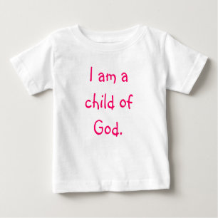 T-shirt Pour Bébé Je suis un enfant de Dieu