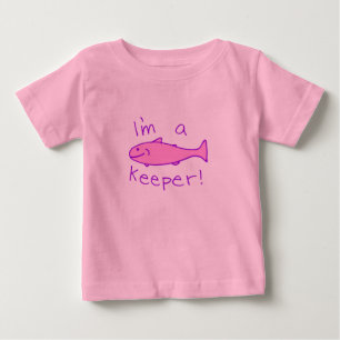 T-shirt Pour Bébé Je suis un gardien (le rose)