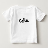 T-shirt Pour Bébé Je suis un gluten libère le poussin ! (Dos)