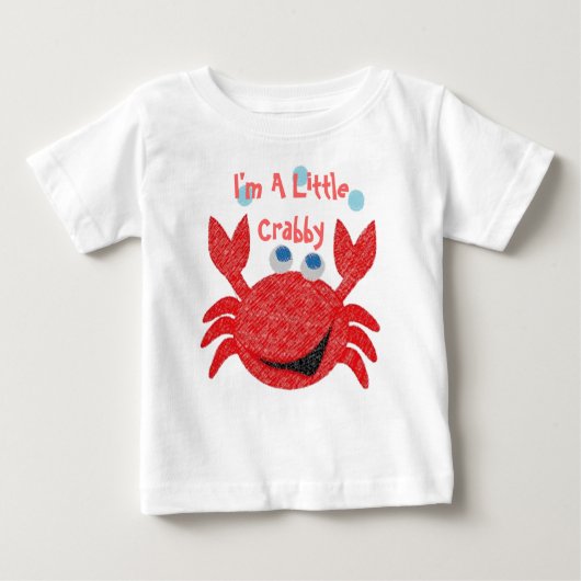 T-shirt Pour Bébé Je suis Un Petit Crabby (Devant)