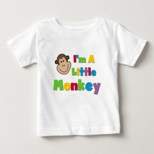 T-shirt Pour Bébé Je suis un petit singe (Devant)