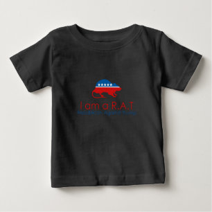T-shirt Pour Bébé Je suis un R.A.T : Républicain contre Trump