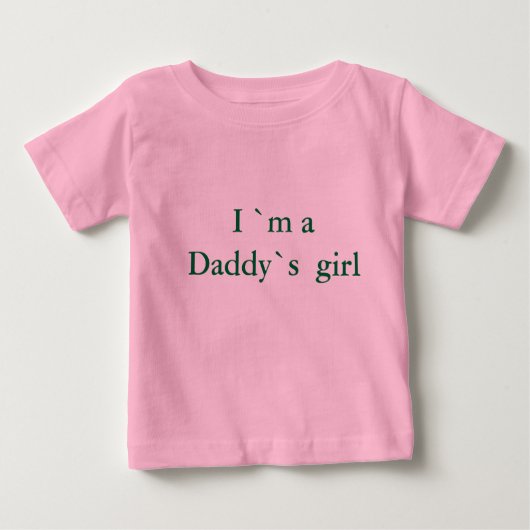 T-shirt Pour Bébé Je suis une fille de papa (Devant)