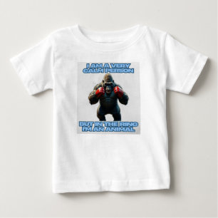 T-shirt Pour Bébé Je suis une personne tranquille, mais dans la cein