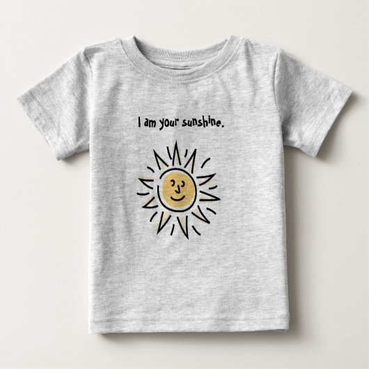 T-shirt Pour Bébé Je suis votre soleil (Devant)