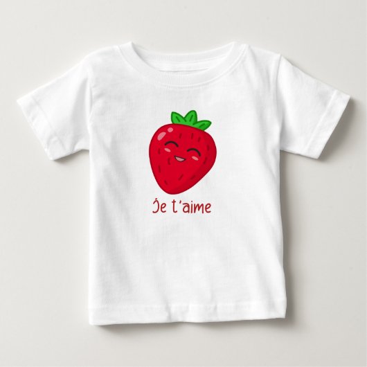 T-shirt Pour Bébé Je t'aime (Devant)