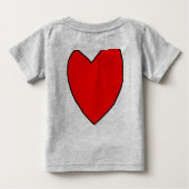 T-SHIRT POUR BÉBÉ JE T'AIME BEAUCOUP ! ! ! ! ! ! ! ! ! ! (Dos)
