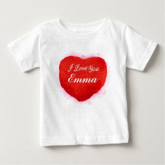T-shirt Pour Bébé Je T'Aime Emma Heart